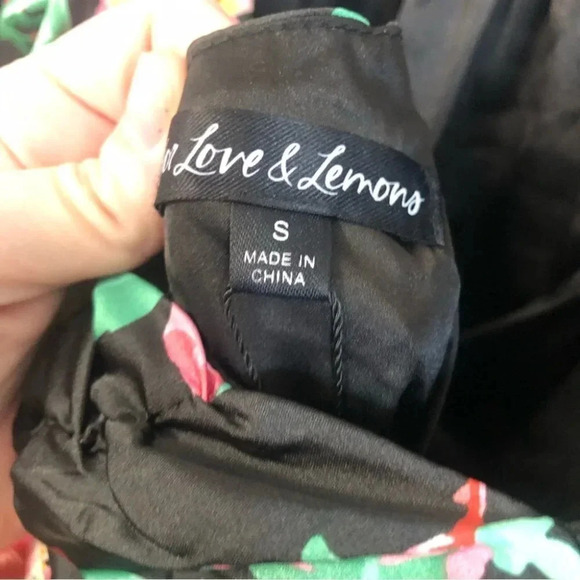 For Love and Lemons Jolie Floral Puff Sleeve Mini Dress Size SM and Med NWT - Picture 10 of 13